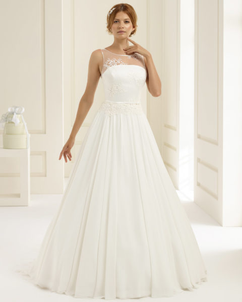 Brautkleid Bianco Evento 2019 Bridal Dress ADRIA 1 Bei Sabines Brautmode Schwaebisch Gmuend