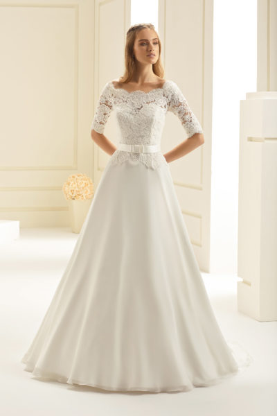 Brautkleid Bianco Evento 2019 Bridal Dress ASPEN 1 Bei Sabines Brautmode Schwaebisch Gmuend