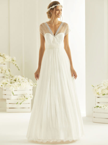 Brautkleid Bianco Evento 2019 Bridal Dress COSMA 1 Bei Sabines Brautmode Schwaebisch Gmuend