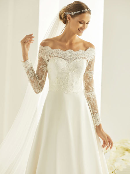 Brautkleid Bianco Evento 2019 Bridal Dress HEIDI 2 Bei Sabines Brautmode Schwaebisch Gmuend