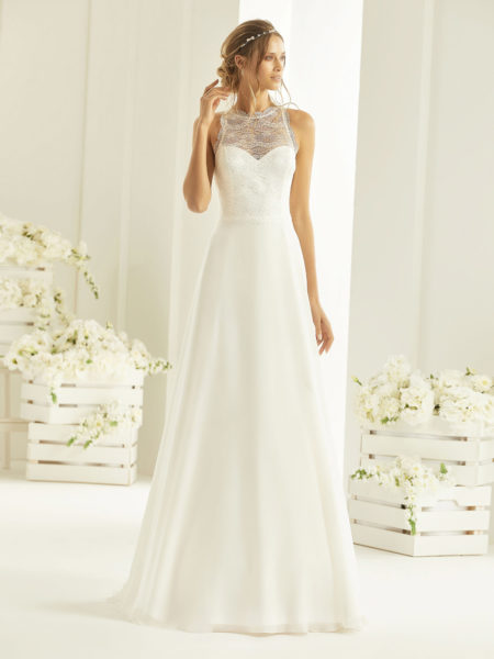 Brautkleid Bianco Evento 2019 Bridal Dress NALA 1 Bei Sabines Brautmode Schwaebisch Gmuend