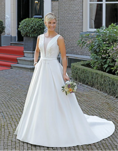 Brautkleid Hochzeitskleid Ivory 20067TA Amelie 2019 Sabines Brautmode Schwaebisch Gmuend